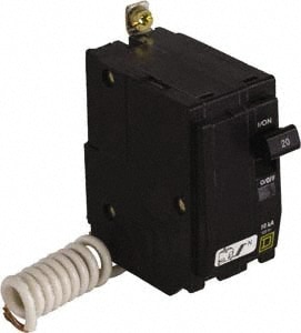 Square D QOB215SWN 15 Amp, 120 VAC, 2 Pole, Bolt On Miniature Circuit Breaker Image