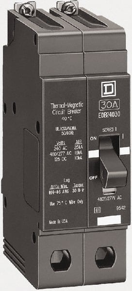 Square D Circuit Breaker EDB24020 20 Amp 480Y/277 Volt 2 Pole