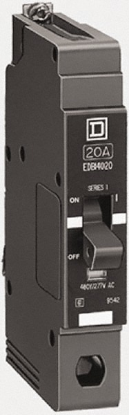 Square D EGB14015 15 Amp, 277 V, 1 Pole, Bolt On Miniature Circuit Breaker Image