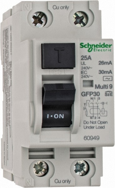 Schneider Electric 60949 25 Amp, 240 VAC, 2 Pole, Residual Current Device Image