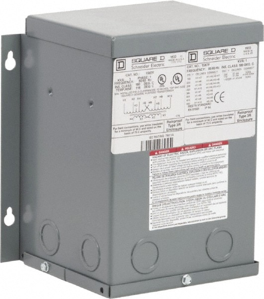 Square D 1S67F 1 Phase, 1 kVA, General Purpose Transformer Image