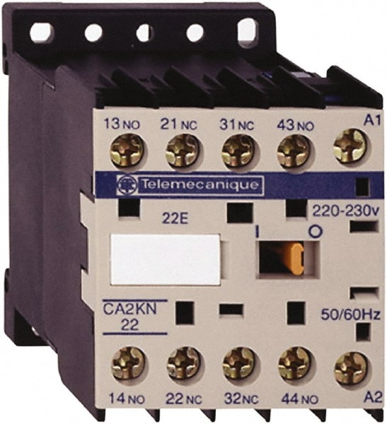 Schneider Electric CA2KN22M7 2NC/2NO, 220-230 VAC at 50/60 Hz Control Relay Image