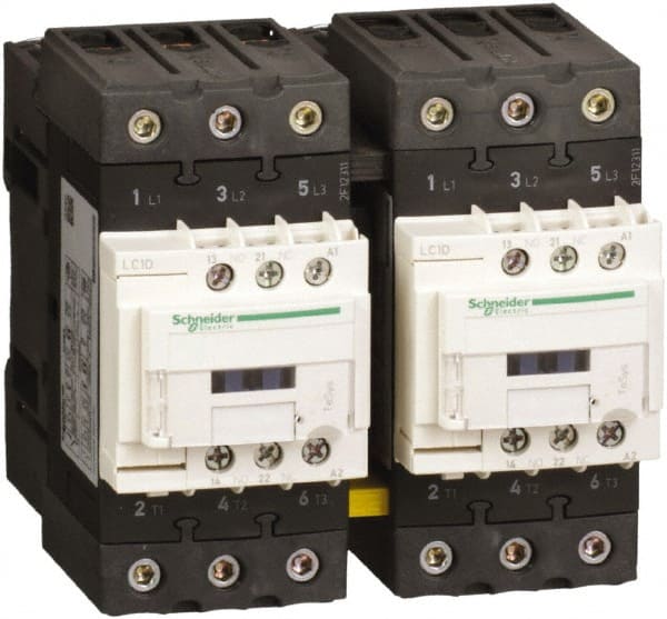 Schneider Electric LC2D50AG7 IEC Contactor: 3 Poles, NC & NO 