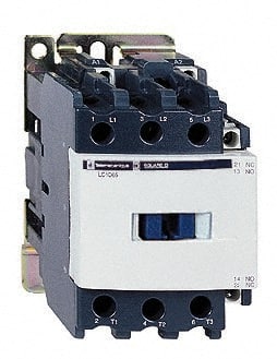 Schneider Electric LC1D65F7 IEC Contactor: 3 Poles, NC & NO 