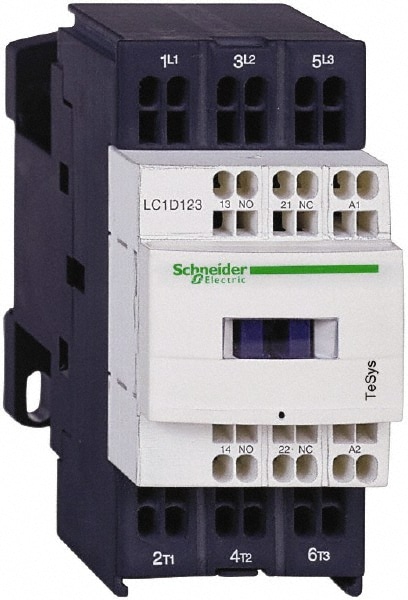 Schneider Electric LC1D093BD IEC Contactor: 3 Poles, NC & NO Image