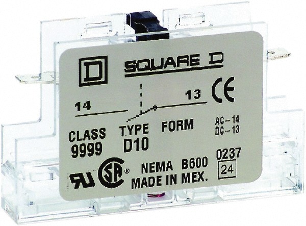 Square D 9999D01 5 Amp, Contactor Auxiliary Contact Kit Image