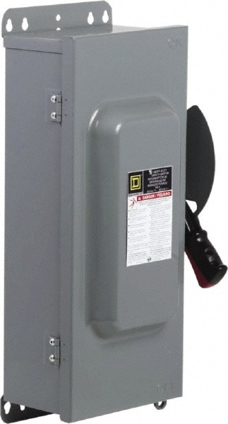 Square D HU363AWKEI Safety Switch: NEMA 12 & 3R, 100 Amp, 600VAC/VDC Image