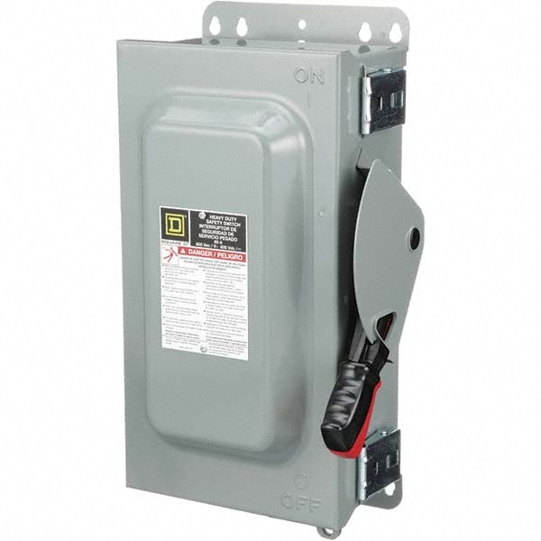 Square D H362AWK Safety Switch: NEMA 12 & 3R, 60 Amp, 600VAC/VDC, Fused Image