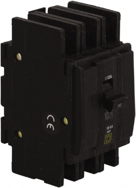 Square D QOU370 70 Amp, 240 VAC, 3 Pole, Panel Mount Miniature Circuit Breaker Image