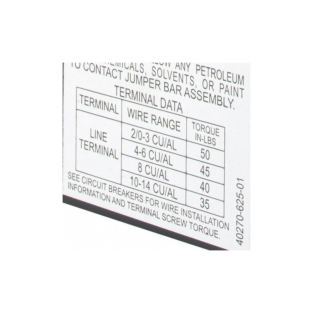 Square D 100 Amp Circuit Breaker Jumper Bar Assembly 69668937 MSC