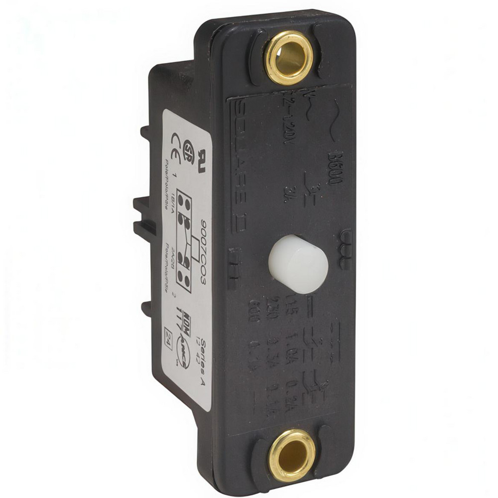 General Purpose Limit Switch: DPDT, 2NC/2NO, Plunger, Top - Panel Mount, Screw