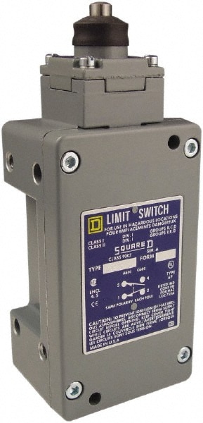 Square D 9007CR53E General Purpose Limit Switch: SPDT, NC, Plunger, Top Image