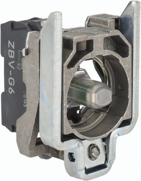 Schneider Electric ZB4BVG6 110-120 VAC at 50/60 Hz Blue Lens LED Indicating Light Image