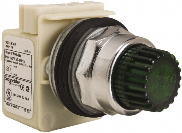 Schneider Electric 9001K2L1G Push-Button Switch: 30 mm Mounting Hole Dia, Momentary (MO) Image