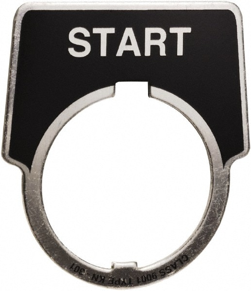 Aluminum Legend Plate - Start
