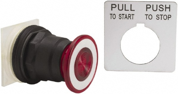 Schneider Electric 9001SKR8R Push-Button Switch: 30 mm Mounting Hole Dia, Maintained (MA) & Momentary (MO) Image