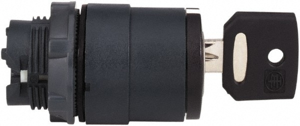 Schneider Electric ZB5AG0 Selector Switch Only: 3 Positions, Maintained (MA), Black Key Image