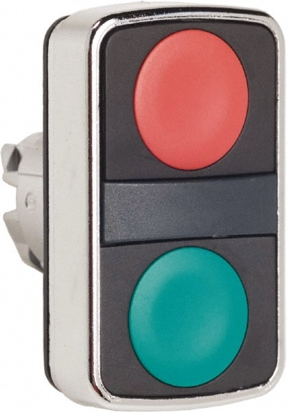 Schneider Electric ZB4BA7340 Push-Button Switch: 22 mm Mounting Hole Dia, Momentary (MO) Image