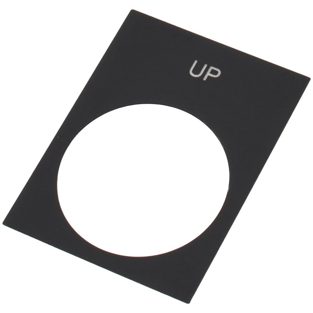 Rectangular, PVC Legend Plate - Up