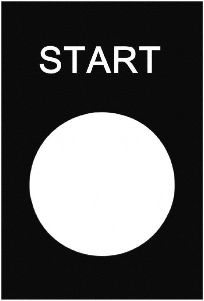 Rectangular, PVC Legend Plate - Start