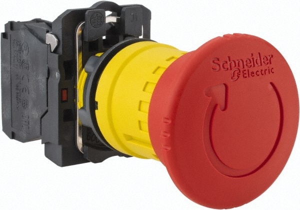 Schneider Electric XB5AS8442 Push-Button Switch: 22 mm Mounting Hole Dia, Maintained (MA) Image