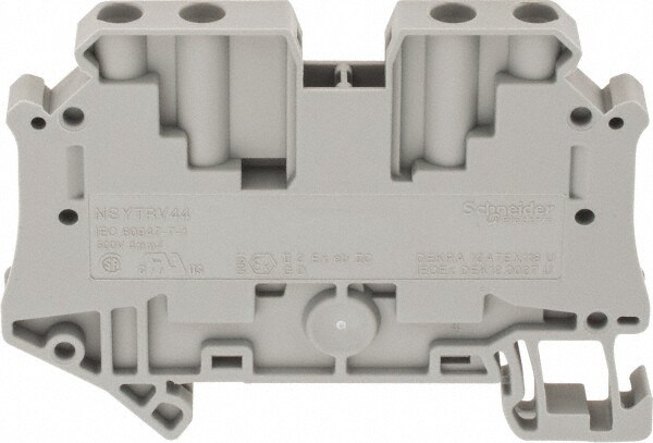1 Pole, 500 Volt, 39 Amp, -40 to 266°F, DIN Rail Mount, Polyamide Passthrough Terminal Block