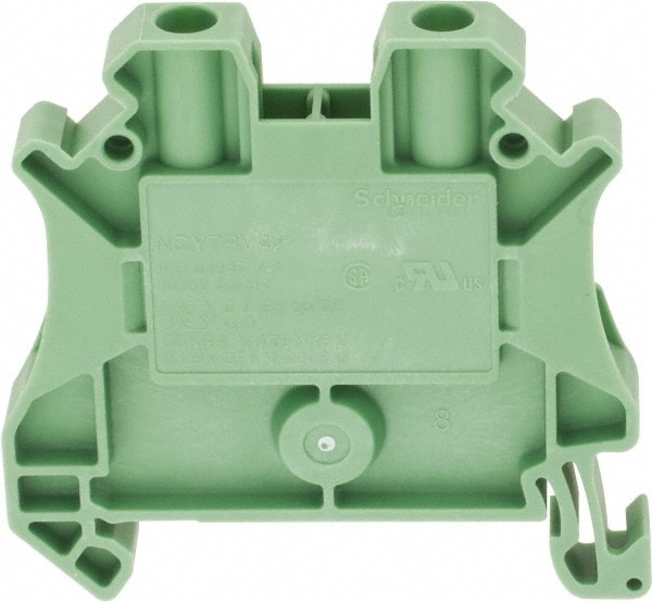 1 Pole, 1,000 Volt, 32 Amp, -40 to 266°F, DIN Rail Mount, Polyamide Passthrough Terminal Block