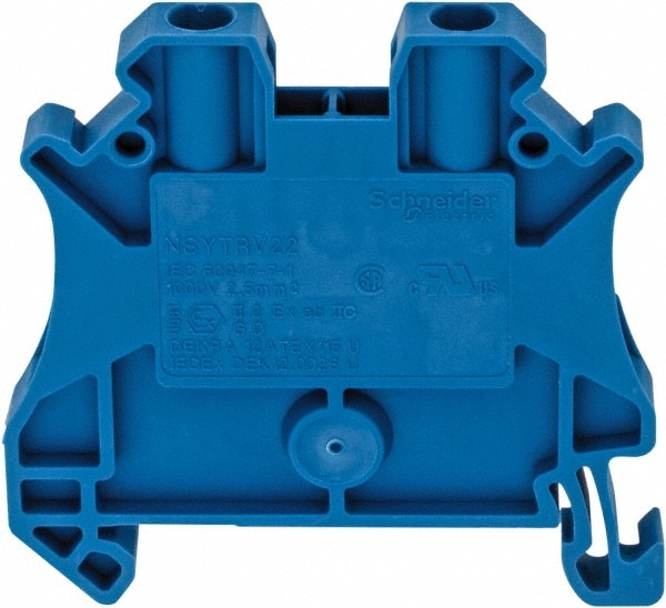 1 Pole, 1,000 Volt, 24 Amp, -40 to 266°F, DIN Rail Mount, Polyamide Passthrough Terminal Block