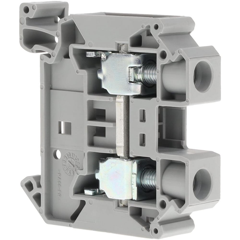 1 Pole, 1,000 Volt, 101 Amp, -40 to 266°F, DIN Rail Mount, Polyamide Passthrough Terminal Block