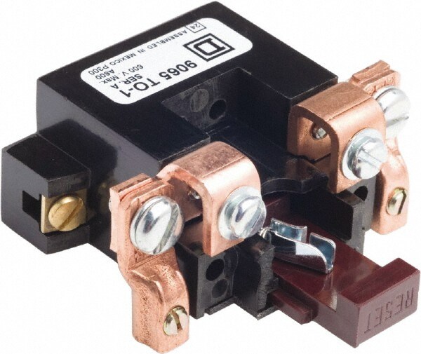 Square D 9065TO1 1 Pole, NEMA Size 2, 45 Amp, 600 VAC and 600 VDC, Thermal NEMA Overload Relay Image