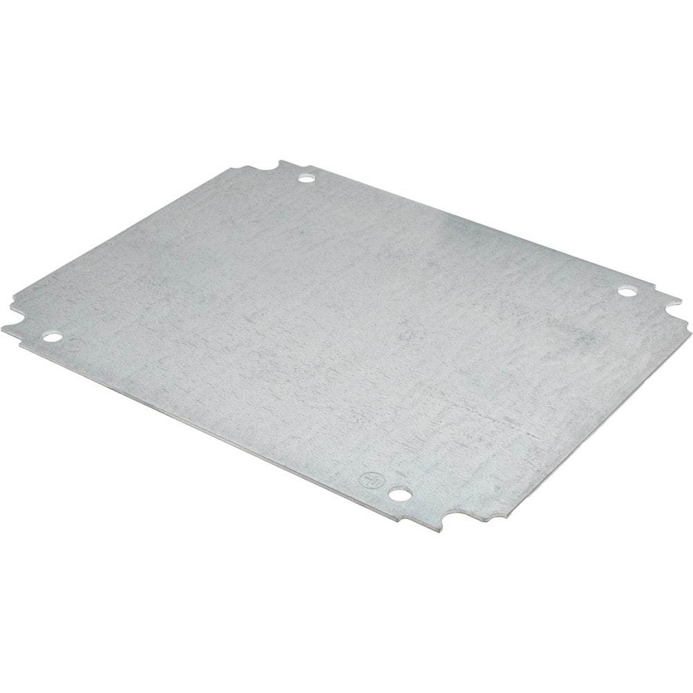 Electrical Enclosure Mounting Plate: Steel, Use with 300 (H) x 250 (W) Floor Standing Enclosure