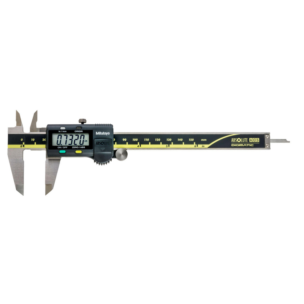 Mitutoyo Electronic Caliper Gages: Accuracy: 0.02mm, 0.001"; Gage Type: External; Resolution: 0.0005 in, 0.0100 mm; Contact Point Type: Flat to Flat