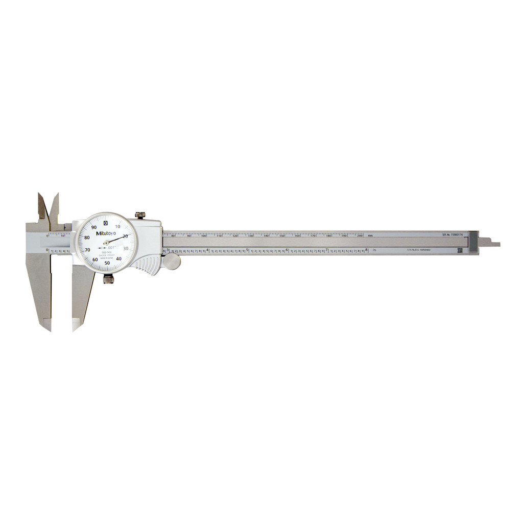 Mitutoyo 8" .002" CHISEL MECH CALIB DIAL IND | Part #505-743J-CAL
