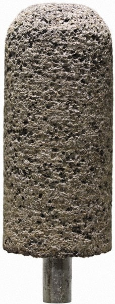 Mounted Point: 7/8" Thick, 1/4" Shank Dia, A11, 36 Grit, Coarse
