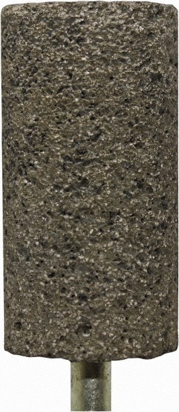 Mounted Point: 2" Thick, 1/4" Shank Dia, W208, 24 Grit, Coarse