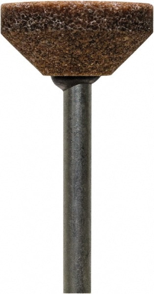 Mounted Point: 3/16" Thick, 1/8" Shank Dia, B103, 60 Grit, Medium