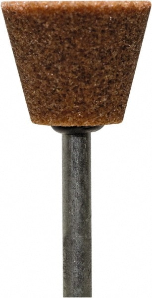 Mounted Point: 1/2" Thick, 1/8" Shank Dia, B102, 60 Grit, Medium