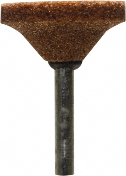 Mounted Point: 3/16" Thick, 1/8" Shank Dia, B81, 60 Grit, Medium