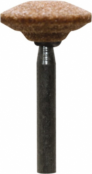 Mounted Point: 1/8" Thick, 1/8" Shank Dia, B72, 60 Grit, Medium