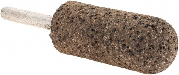 Mounted Point: 2" Thick, 1/4" Shank Dia, A11, 60 Grit, Coarse