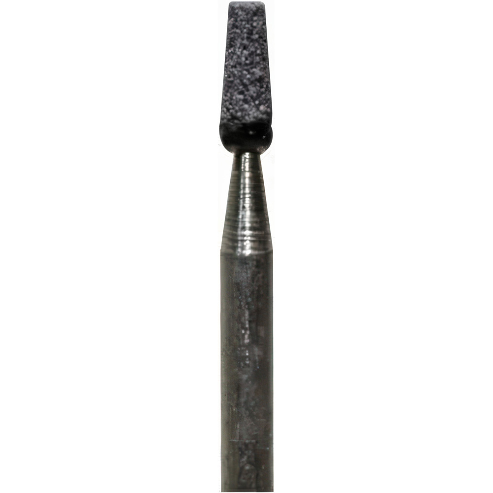 Mounted Point: 1/4" Thick, 1/8" Shank Dia, B98, 120 Grit, Coarse