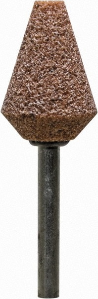 Mounted Point: 3/4" Thick, 1/8" Shank Dia, B51, 60 Grit, Medium