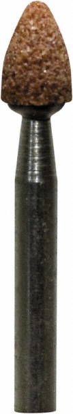 Mounted Point: 5/16" Thick, 1/8" Shank Dia, B45, 60 Grit, Medium