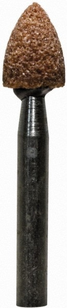 Mounted Point: 5/16" Thick, 1/8" Shank Dia, B43, 60 Grit, Medium