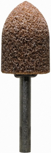 Mounted Point: 3/4" Thick, 1/8" Shank Dia, B42, 60 Grit, Medium