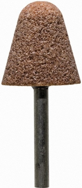 Mounted Point: 5/8" Thick, 1/8" Shank Dia, B41, 60 Grit, Medium