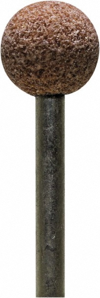 Mounted Point: 3/8" Thick, 1/8" Shank Dia, B122, 60 Grit, Medium