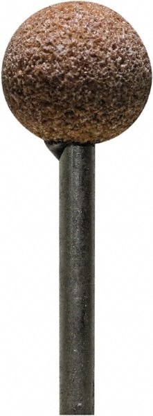 Mounted Point: 1/4" Thick, 1/8" Shank Dia, B121, 60 Grit, Medium
