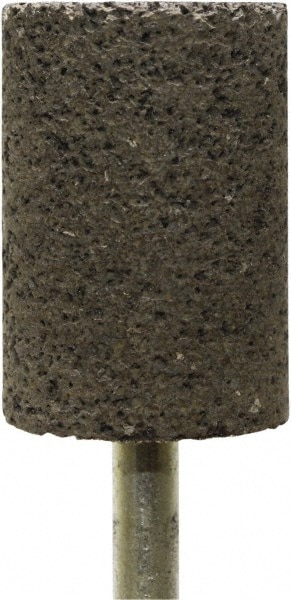Mounted Point: 1-1/2" Thick, 1/4" Shank Dia, W221, 24 Grit, Coarse