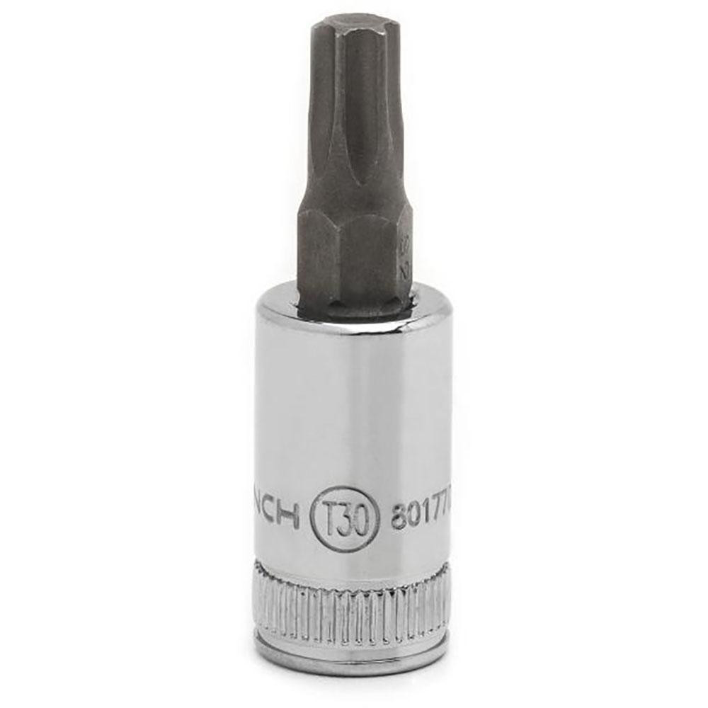 Hand TORX® Socket: 1/4" Drive, T30 - 0.9840" OAL